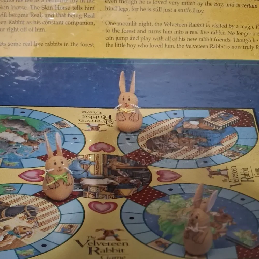 The Velveteen Rabbit Board Game Vintage 1994 Rose Art